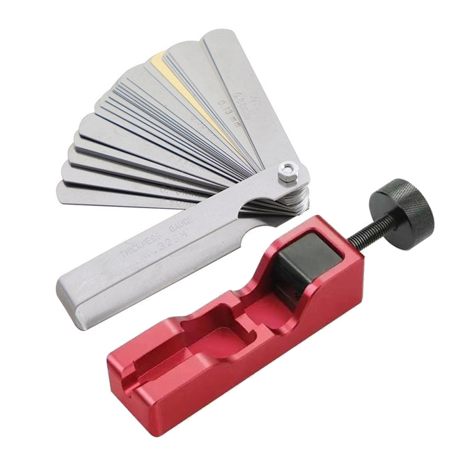Car Universal Spark Plug Gap Tool with Feeler Gauge for Most 10mm 12mm 14mm 16mm Spark Plugs(Red)
