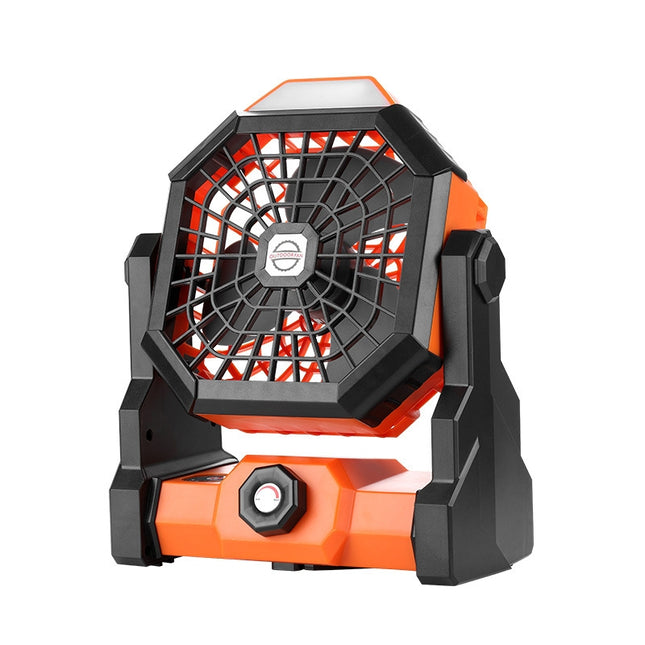 Outdoor Infinitely Variable Speed Portable Large Wind Charging Camping Lighting Fan