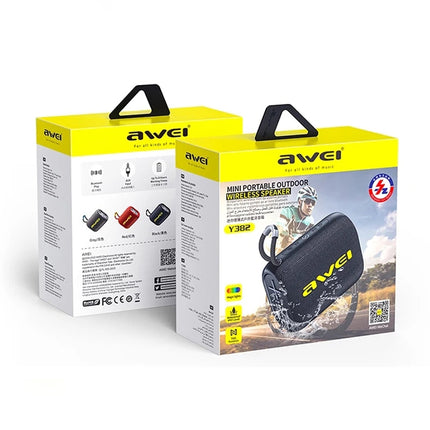 awei Y382 TWS Outdoor Portable Bluetooth Speaker(Black)