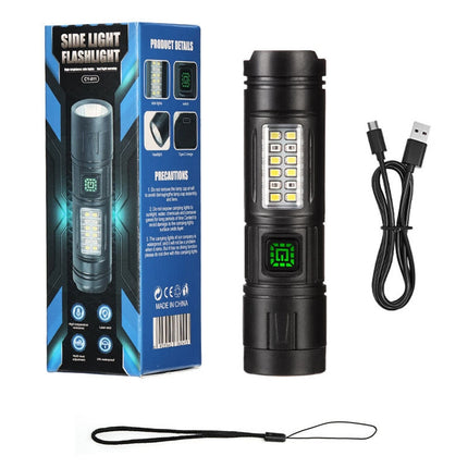 E-SMARTER CY011 Bright LED Side Light Flashlight Repair Mini Drop Proof Torch(Black)
