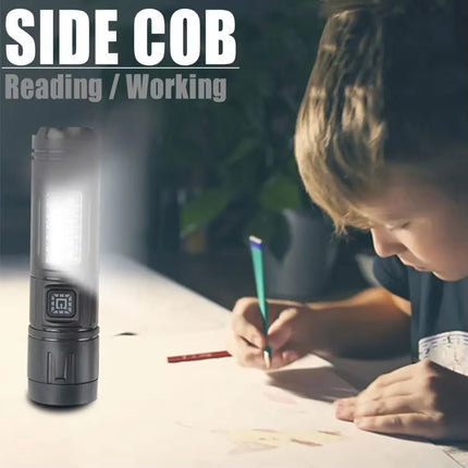 E-SMARTER CY011 Bright LED Side Light Flashlight Repair Mini Drop Proof Torch(Black)