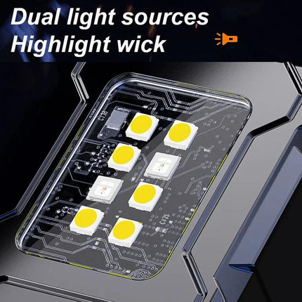 E-SMARTER DC08 Super Bright Floodlight Side Light Rechargeable Mini Flashlight(Black)