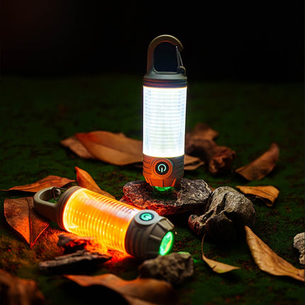 Rechargeable Outdoor Portable LED Camping Light Multifunctional Flashlight(Dark Green)