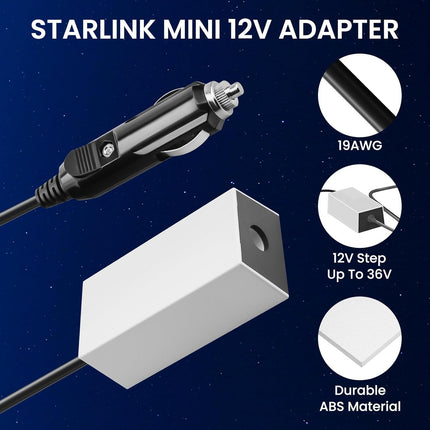 EDUP Starlink Mini Fast Charger Power Supply Adapter with Car Charger EP-SK0136
