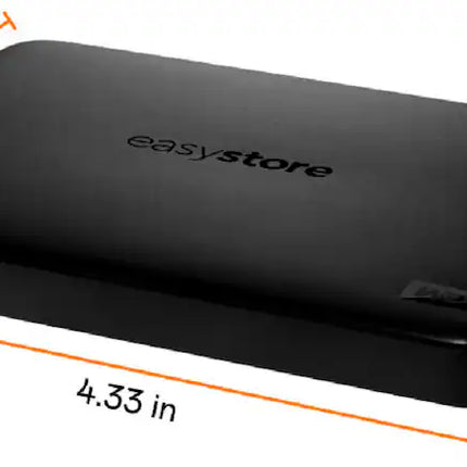 WD - Easystore 1TB External USB 3.2 Gen 1 Portable Hard Drive - Black