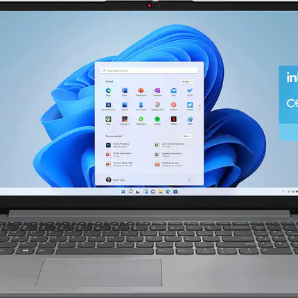 Lenovo - Ideapad 1 15.6" HD Laptop - Intel Celeron N4500 - 4GB Memory - 128GB eMMC - Cloud Grey