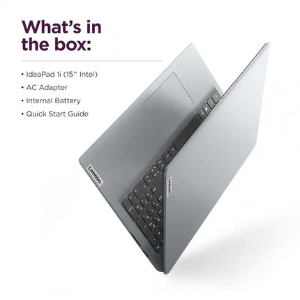 Lenovo - Ideapad 1 15.6" HD Laptop - Intel Celeron N4500 - 4GB Memory - 128GB eMMC - Cloud Grey