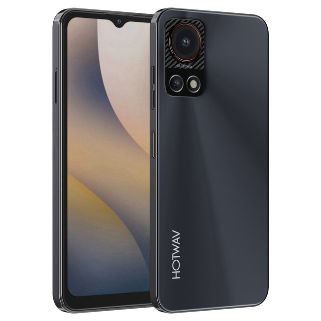 HOTWAV Note 13, 4GB+128GB, Side Fingerprint Identification,
6.6 inch Android 13 T606 Octa Core up to
1.6GHz, Network: 4G, OTG(Black)