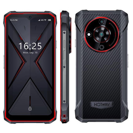 HOTWAV T7 Rugged Phone, 4GB+128GB, 6280mAh, 6.52 inch Android 13 MT8788 Octa Core, Network: 4G, OTG(Red)