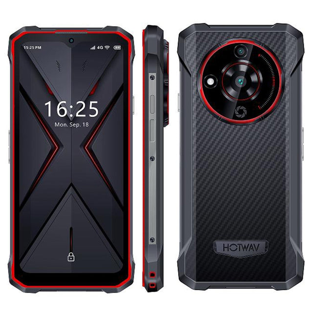 HOTWAV T7 Rugged Phone, 4GB+128GB, 6280mAh, 6.52 inch Android 13 MT8788 Octa Core, Network: 4G, OTG(Red)