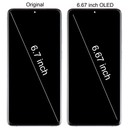 For Samsung Galaxy S20+ 4G/5G SM- G985/986 6.67 inch OLED LCD Screen Digitizer Full Assembly with Frame(Black)