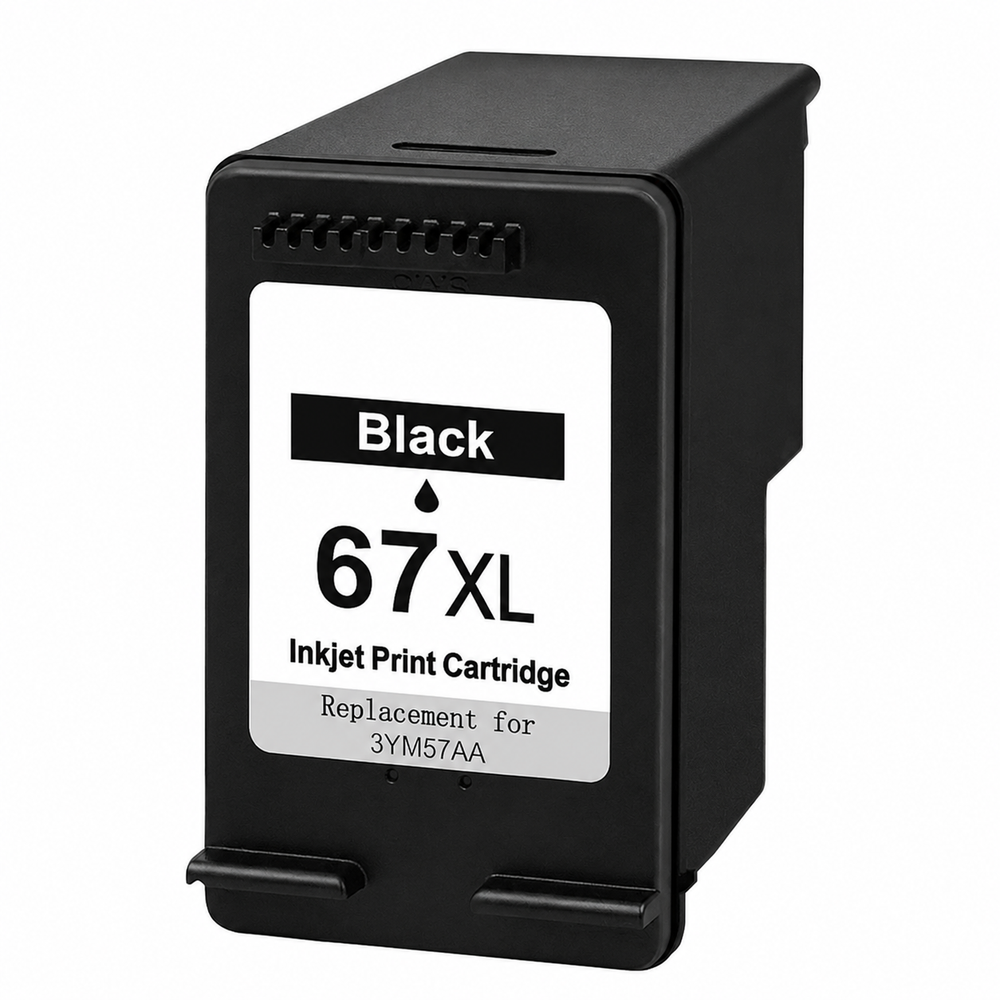 HP 67XL Compatible Black High Yield Inkjet Cartridge 3YM57AA - 240 Pages