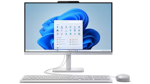 Lenovo A100 23.8-inch i3-N305/8GB/512GB SSD All-in-One Desktop - Cloud Grey