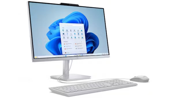 Lenovo A100 23.8-inch i3-N305/8GB/512GB SSD All-in-One Desktop - Cloud Grey