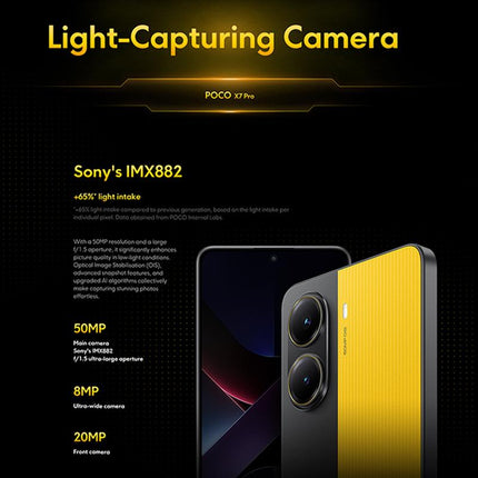 Xiaomi POCO X7 Pro 5G Global, 12GB+256GB, In-screen Fingerprint,6.67 inch Xiaomi HyperOS 2 MediaTek Dimensity 8400-Ultra Octa Core, NFC, Network: 5G (Black)