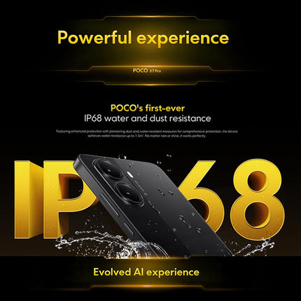 Xiaomi POCO X7 Pro 5G Global, 12GB+256GB, In-screen Fingerprint,6.67 inch Xiaomi HyperOS 2 MediaTek Dimensity 8400-Ultra Octa Core, NFC, Network: 5G (Black)