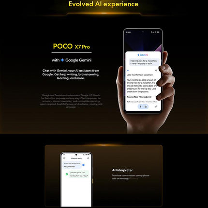 Xiaomi POCO X7 Pro 5G Global, 12GB+256GB, In-screen Fingerprint,6.67 inch Xiaomi HyperOS 2 MediaTek Dimensity 8400-Ultra Octa Core, NFC, Network: 5G (Black)