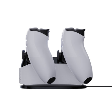 SPARKFOX W20P508 Dual Charger With Contacts Wireless Handle Charger For PS5, Style: Charger+Data Cable