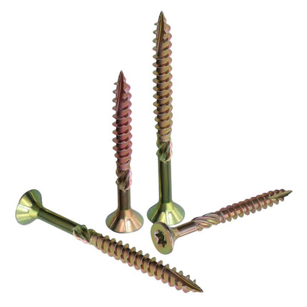 RUITOOL T25 100pcs Woodworking Screws Torx Self Tapping Screws 5 x 80mm