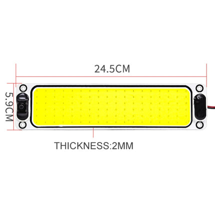 2 PCS ZS-3343 DC12-24V High Bright 108 COB Lamp Beads Car Dome Light Cabin Light Bar