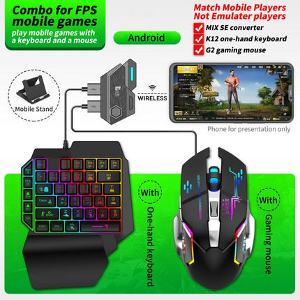 GAMWING Mix SE Normal 4pcs /Set Mobile Game Controller Bluetooth 5.0 Keyboard Mouse Converter