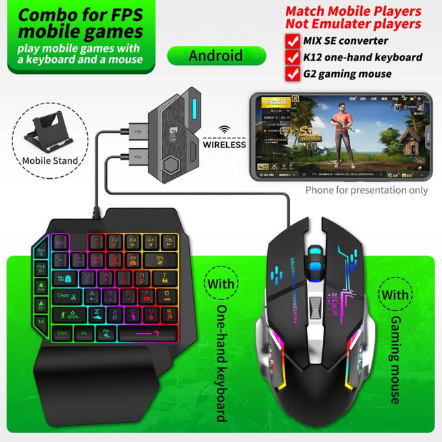 GAMWING Mix SE Normal 4pcs /Set Mobile Game Controller Bluetooth 5.0 Keyboard Mouse Converter