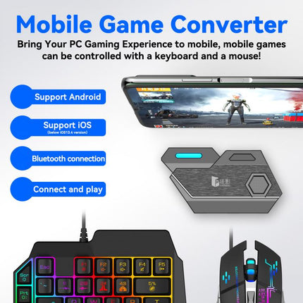 GAMWING Mix SE Normal 4pcs /Set Mobile Game Controller Bluetooth 5.0 Keyboard Mouse Converter