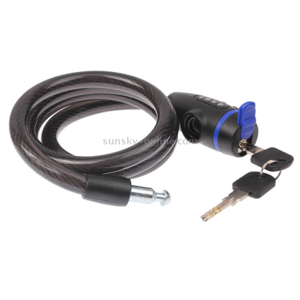 Copper Cable Security Bicycle Lock Set