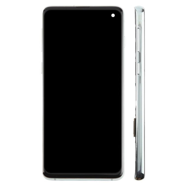 For Samsung Galaxy S10 4G SM-G973F 6.05 inch TFT LCD Screen Digitizer Full Assembly with Frame, Not Supporting Fingerprint Identification(Gray)