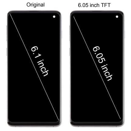 For Samsung Galaxy S10 4G SM-G973F 6.05 inch TFT LCD Screen Digitizer Full Assembly with Frame, Not Supporting Fingerprint Identification(Gray)