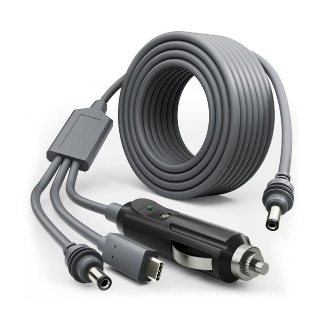 3 In 1 TYPE-C To DC Cigarette Lighter Car Charger For Starlink 4th GEN Mini, Length: 3m