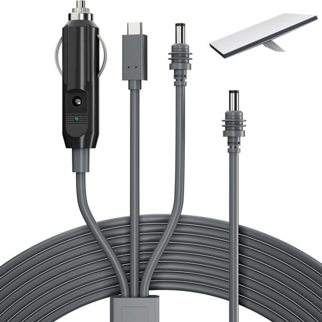 3 In 1 TYPE-C To DC Cigarette Lighter Car Charger For Starlink 4th GEN Mini, Length: 3m