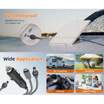 3 In 1 TYPE-C To DC Cigarette Lighter Car Charger For Starlink 4th GEN Mini, Length: 3m