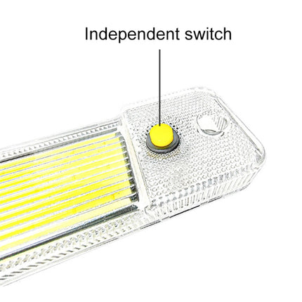 2 PCS ZS-3348 DC12-24V High Bright 84 COB Lamp Beads Car Dome Light Cabin Light Bar