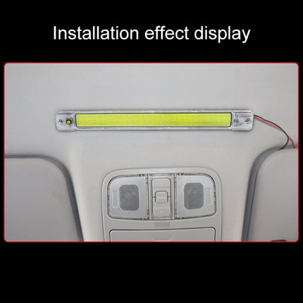 2 PCS ZS-3348 DC12-24V High Bright 84 COB Lamp Beads Car Dome Light Cabin Light Bar