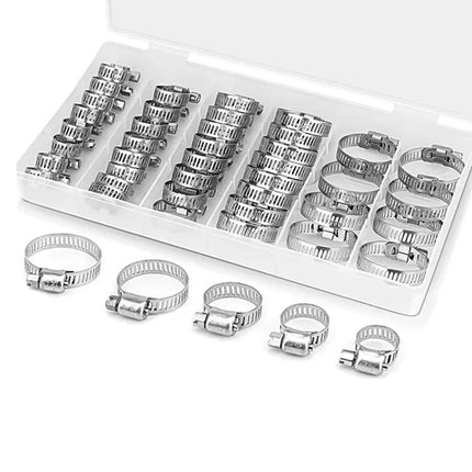 40pcs /Set Stainless Steel American-Style Heavy-Duty Clamp Kit(303g)