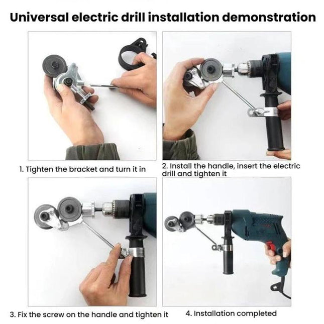 Universal Sheet Metal Cutter Electric Drill Iron Shear Conversion Shears