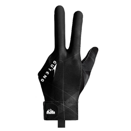 GUTENG Three Finger Thin Breathable Wear-Resistant Non-Slip Snooker Billiard Gloves, Style: Left Hand Full Finger (Gray)