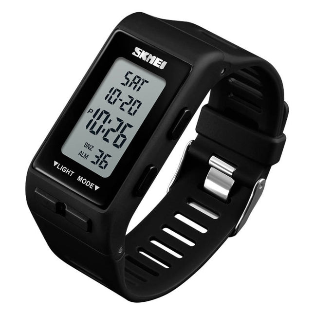 SKMEI-1362-Sports-Electronic-Watch-Fashion-Waterproof-Countdown-Children-LED-Watch(Black)