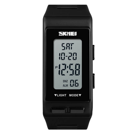 SKMEI 1362 Sports Electronic Watch Fashion Waterproof Countdown Children LED Watch(Black)