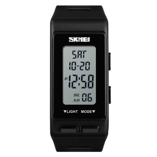 SKMEI-1362-Sports-Electronic-Watch-Fashion-Waterproof-Countdown-Children-LED-Watch(Black)