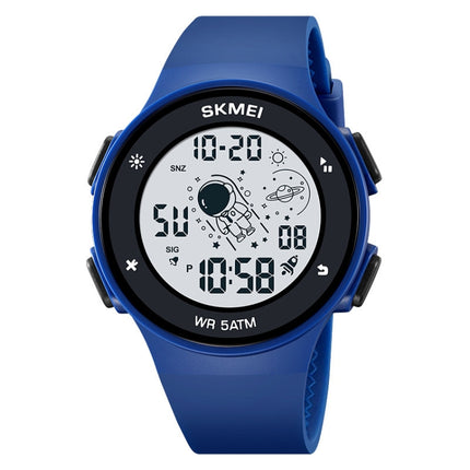 SKMEI-2068-Multifunctional-Men-50M-Waterproof-Noctilucent-Sports-Digital-Wrist-Watch(Blue)
