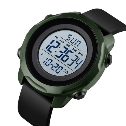 Skmei 1540 Fashion Outdoor Sports Large Dial Student Watch Multi Function Waterproof Mens Electronic Watch(Green)