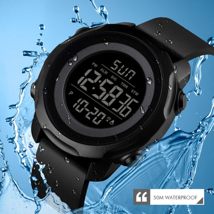 Skmei 1540 Fashion Outdoor Sports Large Dial Student Watch Multi Function Waterproof Mens Electronic Watch(Green)