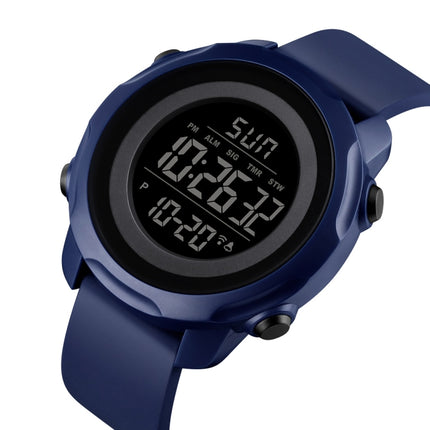 Skmei 1540 Fashion Outdoor Sports Large Dial Student Watch Multi Function Waterproof Mens Electronic Watch(Blue)