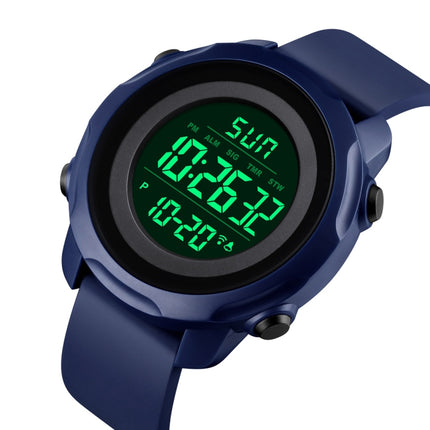 Skmei 1540 Fashion Outdoor Sports Large Dial Student Watch Multi Function Waterproof Mens Electronic Watch(Blue)