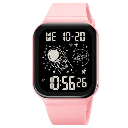 SKMEI-1863-Multifunctional-Astronaut-Student-Digital-Sports-Square-Watch(Pink-Black-Machine)