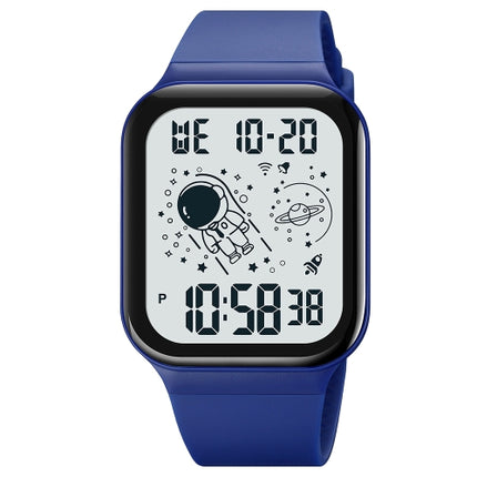 SKMEI-1863-Multifunctional-Astronaut-Student-Digital-Sports-Square-Watch(Blue-White-Machine)