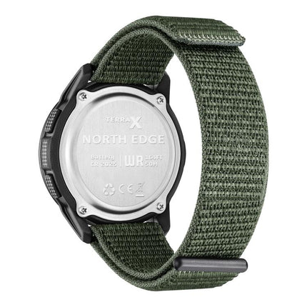 NORTH-EDGE-TERRAX-Outdoor-Luminous-Waterproof-Men-Multifunctional-Nylon-Strap-Sports-Watch(Green)