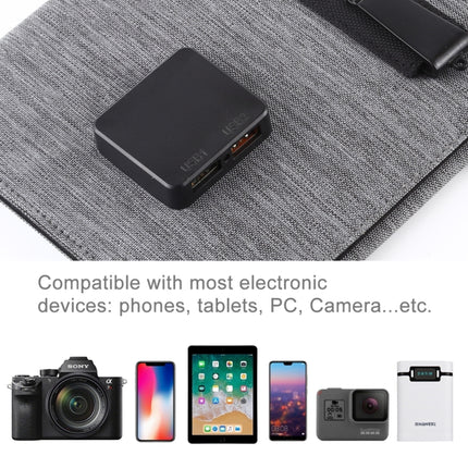 HAWEEL-21W-Ultrathin-3-Fold-Foldable-5V-/-3A-Solar-Panel-Charger-with-Dual-USB-Ports,-Support-QC3.0-and-AFC(Black)